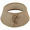 Northlight 22" Beige Burlap with Rope Christmas Tree Collar Image 1