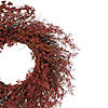 Northlight 24" Fall Harvest Burgundy Berry Artificial Wreath - Unlit Image 1