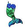 Northlight 24" Green and Black Sequined Iridescent Mermaid Christmas Stocking Image 1