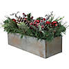 Northlight 24" Mixed Pine Artificial Christmas Arrangement in Wood Planter Image 1