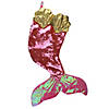 Northlight 24" Pink and Gold Sequined Iridescent Mermaid Christmas Stocking Image 1