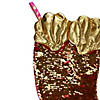 Northlight 24" Pink and Gold Sequined Iridescent Mermaid Christmas Stocking Image 3