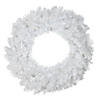 Northlight 24" Pre-Lit LED White Pine Artificial Christmas Wreath - Candlelight Lights Image 1