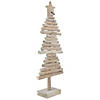 Northlight 25.5" Rustic Wooden Christmas Tree with Star Table Top Decor Image 1