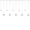 Northlight 250 Multi-Color LED Star and Snowflake Window Curtain Christmas Lights - 16ft Clear Wire Image 1