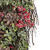 Northlight 28" Glittered Pine Cone and Berry Artificial Teardrop Christmas Swag - Unlit Image 2