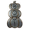 Northlight 28' Silver and Brown Metal Pumpkin Halloween Decoration Image 1
