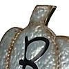 Northlight 28' Silver and Brown Metal Pumpkin Halloween Decoration Image 2