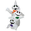 Northlight 3.5' Pre-Lit Inflatable Ghost Trio Outdoor Halloween Decoration Image 1