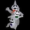 Northlight 3.5' Pre-Lit Inflatable Ghost Trio Outdoor Halloween Decoration Image 1