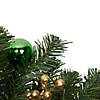 Northlight 30" Green Foliage and Ornaments Artificial Christmas Teardrop Swag  Unlit Image 2