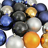 Northlight 32ct Black and Gold Shatterproof 2-Finish Christmas Ball Ornaments 3.25" (80mm) Image 2