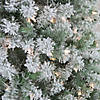Northlight 4.5' Pre-Lit Medium Flocked Winema Pine Artificial Christmas Tree - Clear Lights Image 1