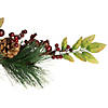 Northlight 4.5' x 5.5" Green and Red Snow Dusted Artificial Christmas Garland - Unlit Image 2