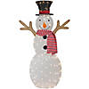 Northlight 4' LED Pre-Lit Snowman with Top Hat and Red Scarf Outdoor Christmas Decoration Image 1