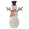 Northlight 4' LED Pre-Lit Snowman with Top Hat and Red Scarf Outdoor Christmas Decoration Image 4