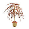 Northlight - 4' Potted Crystallized Glitter Full Artificial Tree - Unlit Image 1