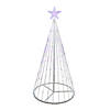 Northlight 4' Purple LED Lighted Show Cone Christmas Tree Outdoor Decor Image 1
