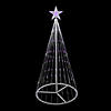 Northlight 4' Purple LED Lighted Show Cone Christmas Tree Outdoor Decor Image 2