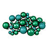 Northlight 40ct Green 2- Finish Multiple Size Glass Ball Christmas Ornaments Image 1