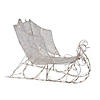 Northlight - 48" White Pre-Lit Crystal 3D Sleigh Christmas Outdoor Decor Image 1
