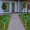 Northlight 4ct green shamrock st patrick's day pathway marker lawn stakes  clear lights Image 1