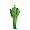 Northlight 5.5" Green Cactus with Retro Light String Glass Christmas Ornament Image 2
