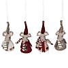 Northlight 5.5" Red and Gray Mice Christmas Ornaments, Set of 4 Image 1