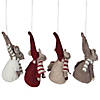 Northlight 5.5" Red and Gray Mice Christmas Ornaments, Set of 4 Image 2