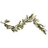 Northlight 5' x 10" White Berry and Frosted Pine Christmas Garland  Unlit Image 1