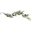 Northlight 5' x 8" Artificial Christmas Garland with with Frosted Foliage and Pine Cones  Unlit Image 1