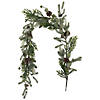 Northlight 5' x 8" Artificial Christmas Garland with with Frosted Foliage and Pine Cones  Unlit Image 3
