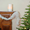 Northlight 50' x 4" White Iridescent Artificial Christmas Garland - Unlit Image 2
