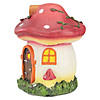 Northlight 6.25" Red Mushroom House Outdoor Garden Statue Image 3