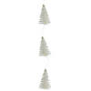 Northlight 6.5' LED Lighted White Mini Sisal Tree Christmas Garland - Warm White Lights Image 1