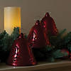 Northlight 6.5" Musical Pre-Lit  Red Bells Christmas Decorations, Set of 3 Image 1