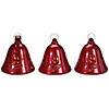 Northlight 6.5" Musical Pre-Lit  Red Bells Christmas Decorations, Set of 3 Image 2