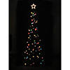 Northlight - 6' Multi-Colored Pre-Lit Cone Christmas Tree Outdoor Decoration Image 3