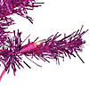 Northlight 6' Pre-Lit Pink Artificial Tinsel Christmas Tree  Clear Lights Image 1