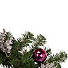 Northlight 6' x 9" Foliage  Poinsettia and Ornament Artificial Christmas Garland  Unlit Image 2