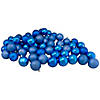 Northlight 60ct Lavish Blue Shatterproof 4-Finish Christmas Ball Ornaments 2.5" (60mm) Image 1