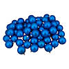 Northlight 60ct Lavish Blue Shatterproof Matte Christmas Ball Ornaments 2.5" (60mm) Image 1