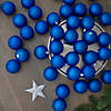 Northlight 60ct Lavish Blue Shatterproof Matte Christmas Ball Ornaments 2.5" (60mm) Image 1