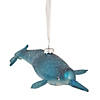 Northlight 7.5" Blue Pipefish Glass Christmas Ornament Image 2