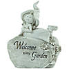 Northlight 7.5" Girl Laying on Rock "Welcome To My Garden" Outdoor Garden Statue Image 1