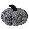 Northlight 7.5" Gray Knitted Fall Harvest Tabletop Pumpkin Image 1