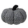 Northlight 7.5" Gray Knitted Fall Harvest Tabletop Pumpkin Image 1