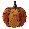 Northlight 7.5" Orange and Brown Fall Harvest Tabletop Pumpkin Image 1