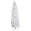 Northlight 7.5' Pre-Lit Rapids White Pine Pencil Artificial Christmas Tree  Clear Lights Image 1
