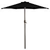 Northlight 7.5ft Outdoor Patio Market Umbrella with Hand Crank  Black Image 1
